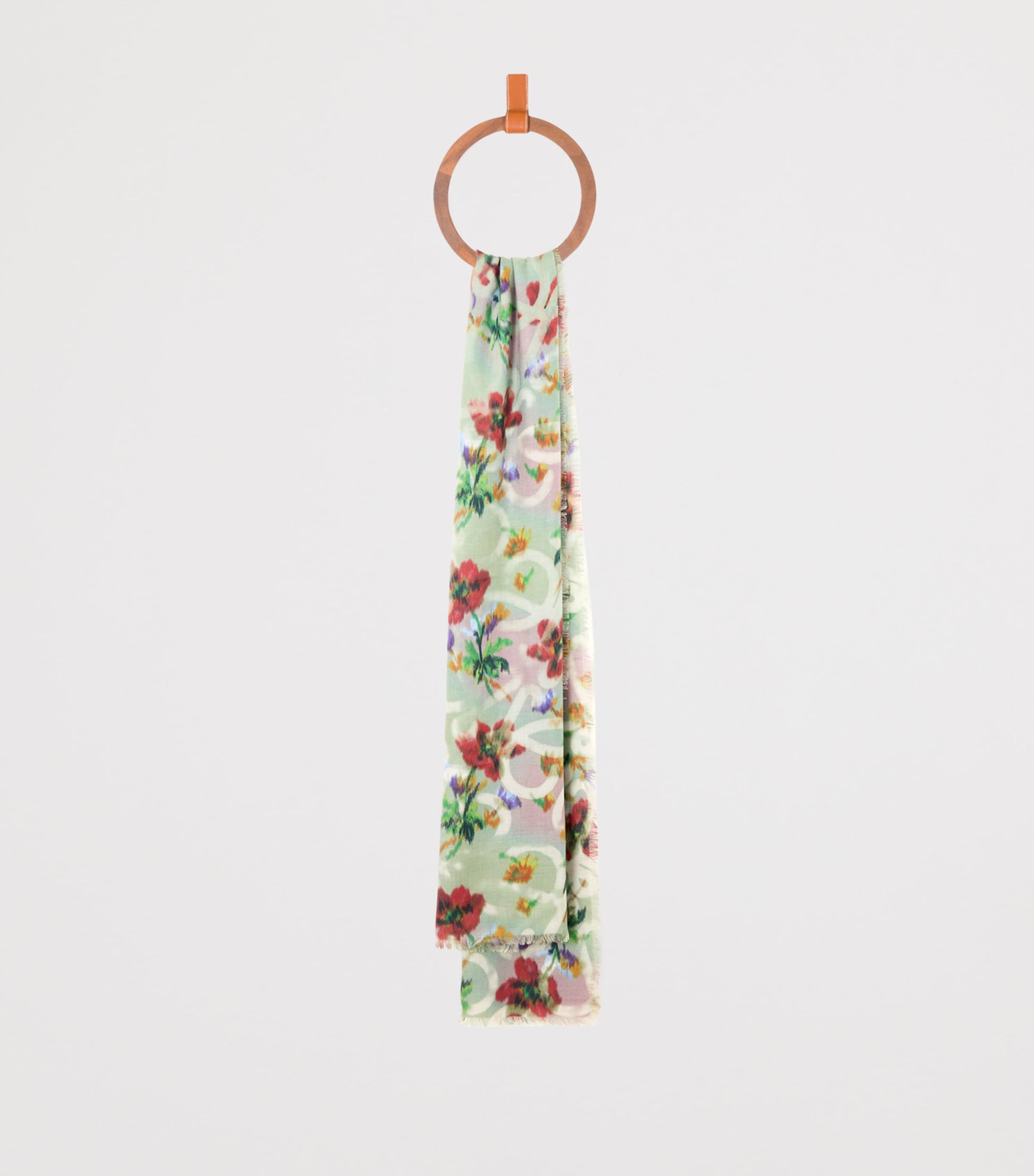 Green Cashmere-Silk Scarf