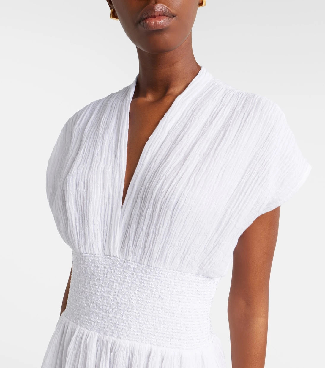 Tory Burch - Linen and cotton midi dress