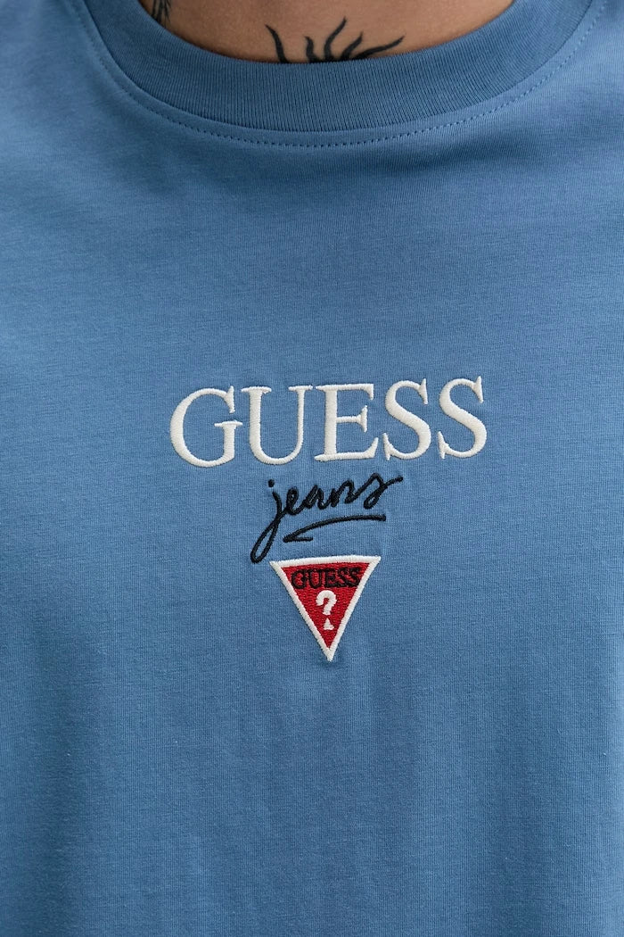 Guess Jeans Erkek Pamuklu Oversize Tişört