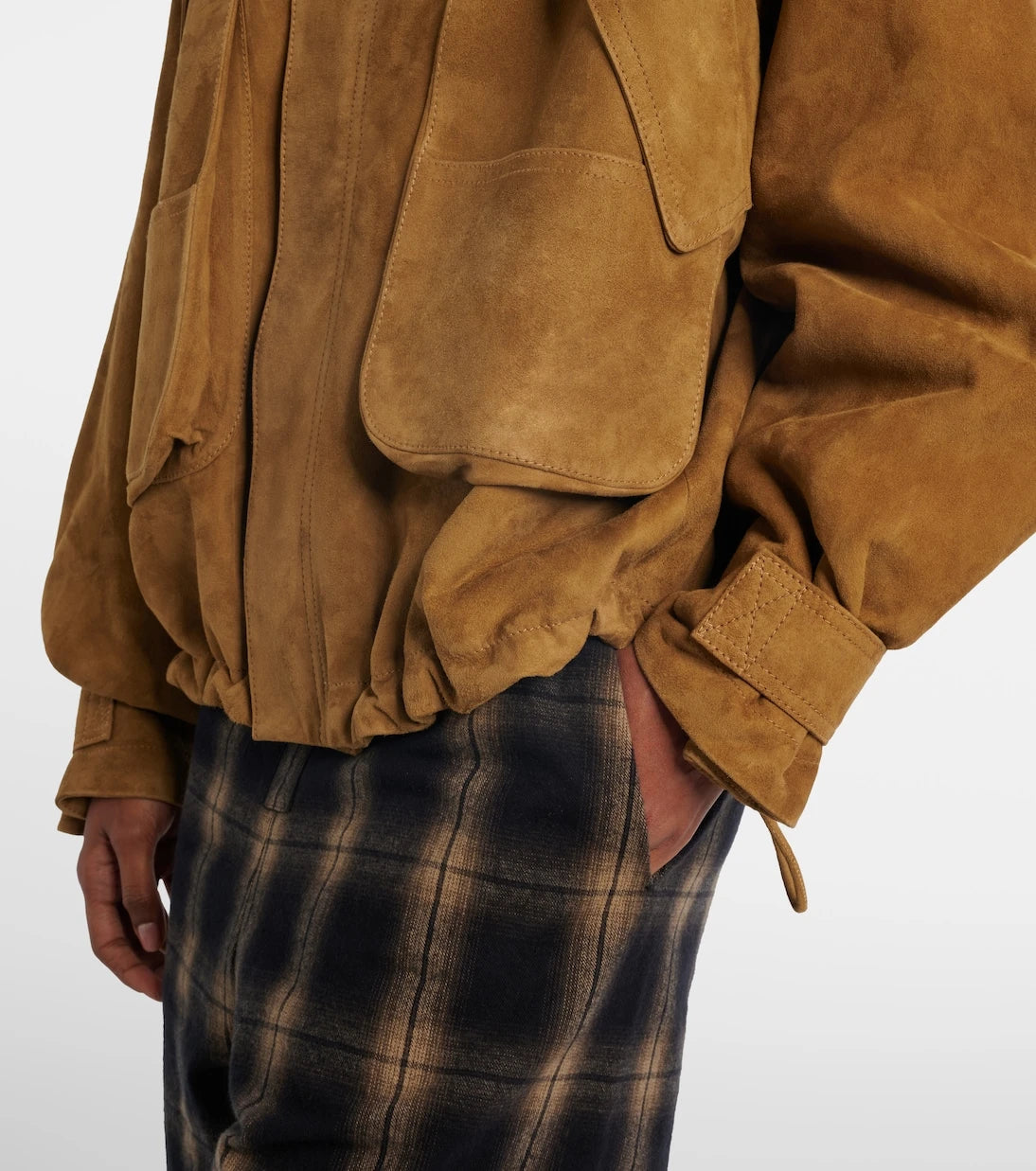 The Attico - Suede bomber jacket