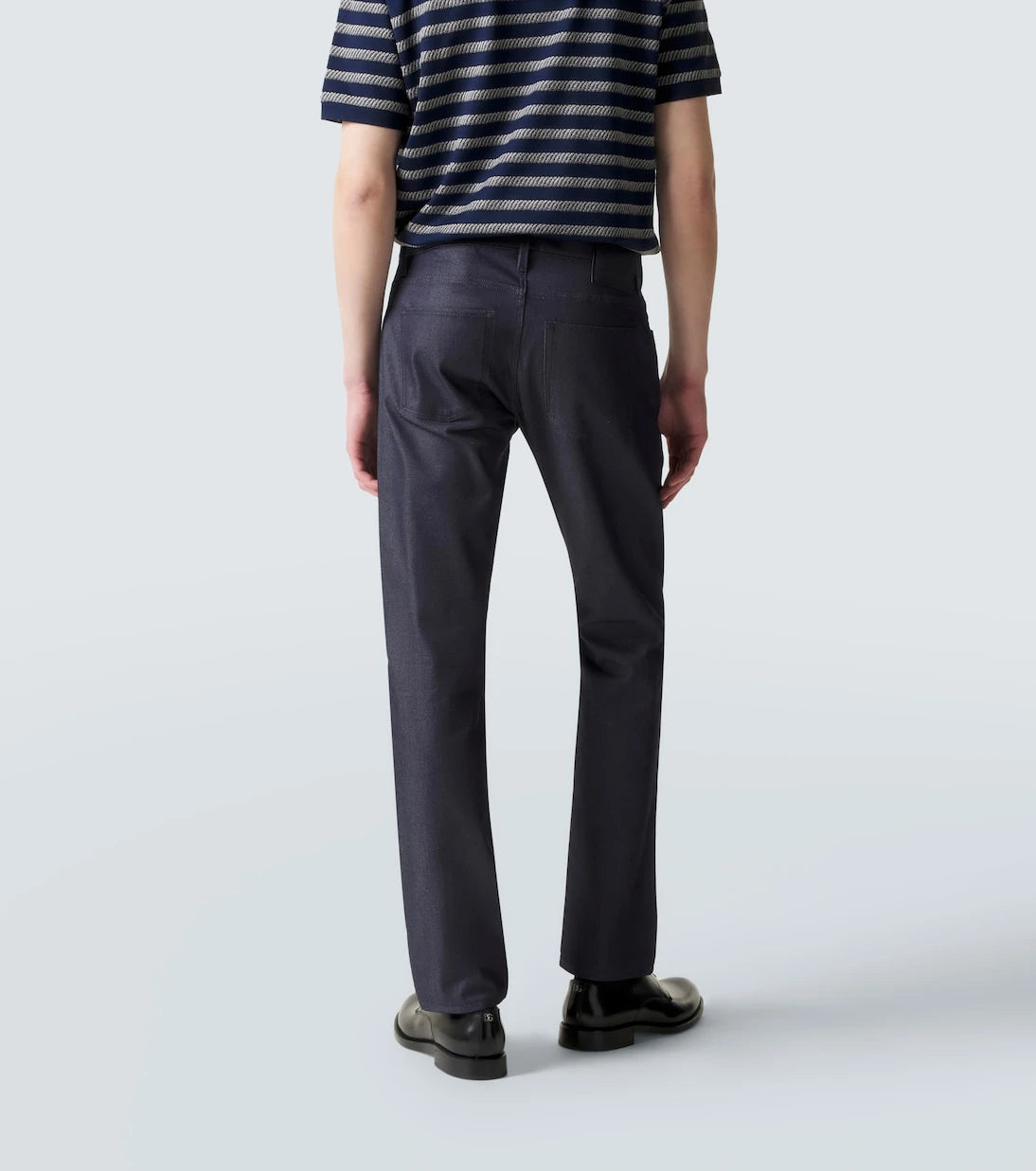 Giorgio Armani - Cotton and silk-blend straight jeans