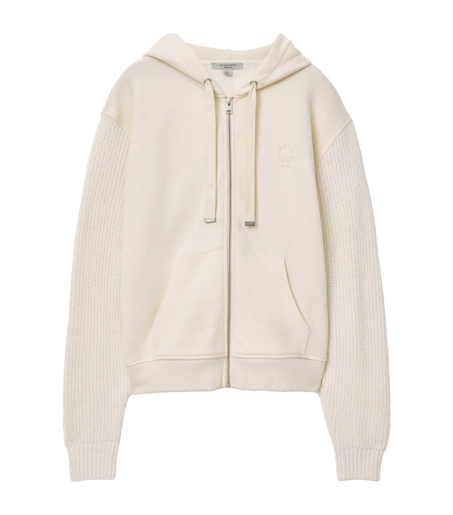 White Amphie Knit Hoodie