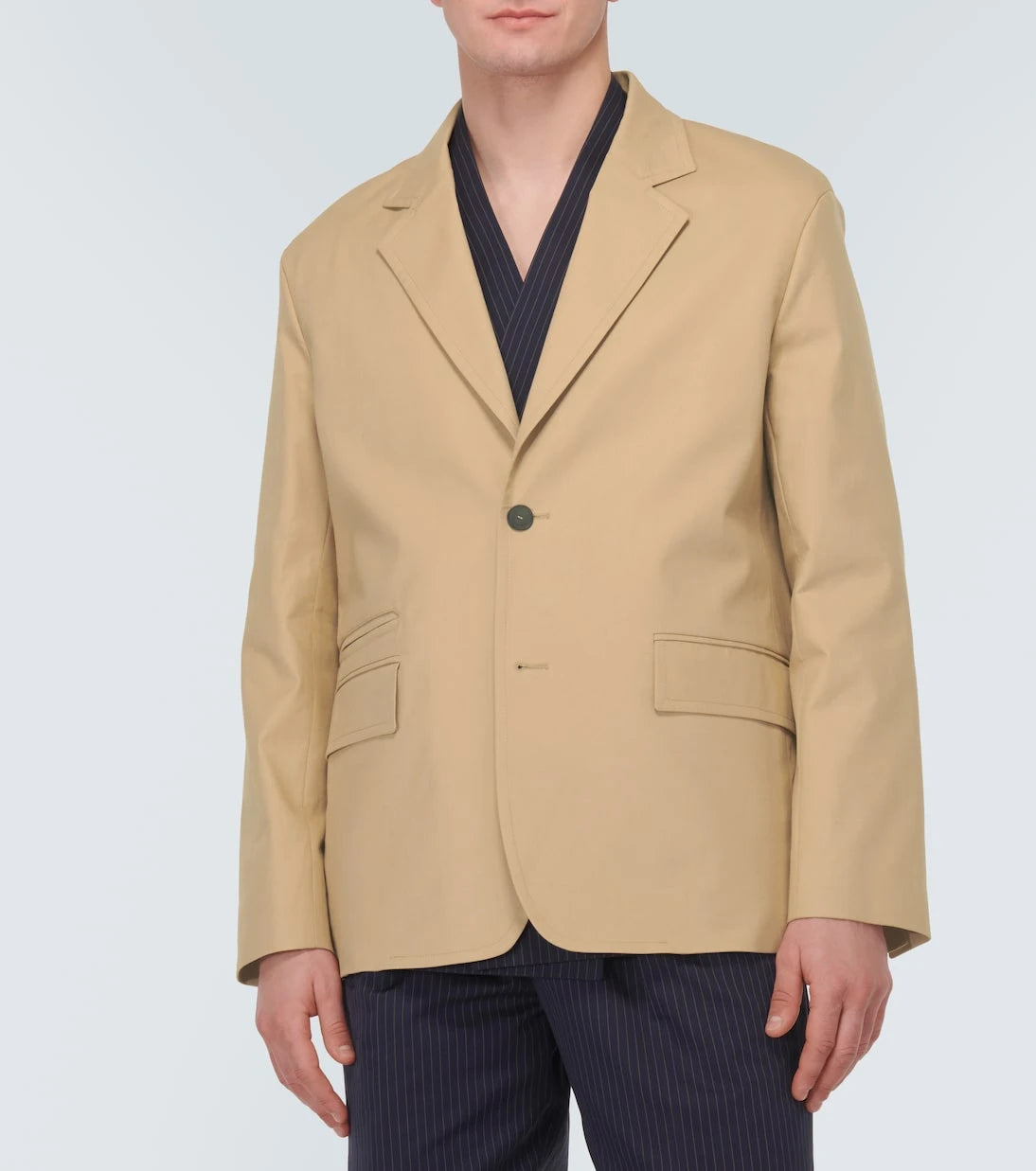 Lanvin - Deconstructed cotton-blend blazer