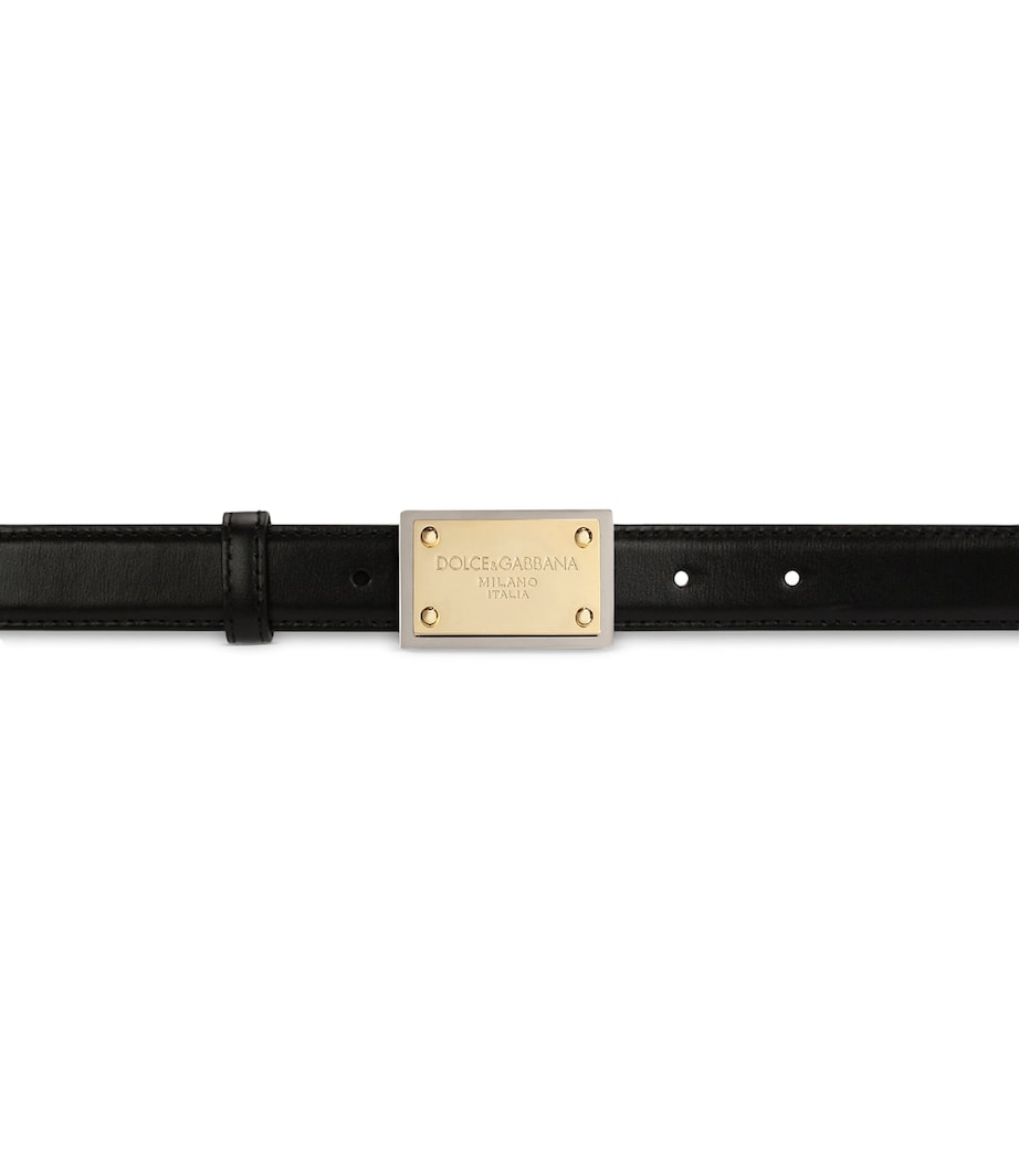 Multi Thin Leather DG Buckle Belt