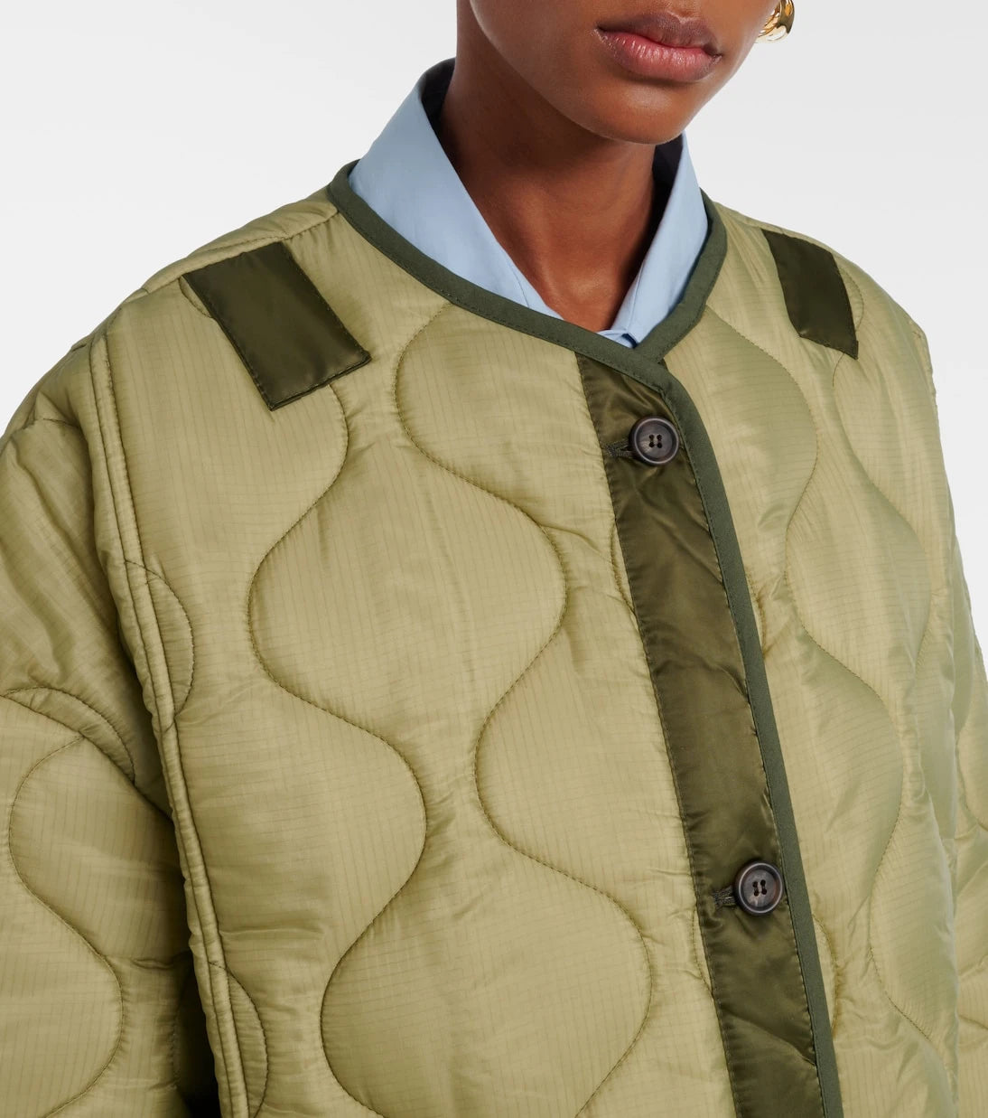 The Frankie Shop - Teddy oversized quilted jacket