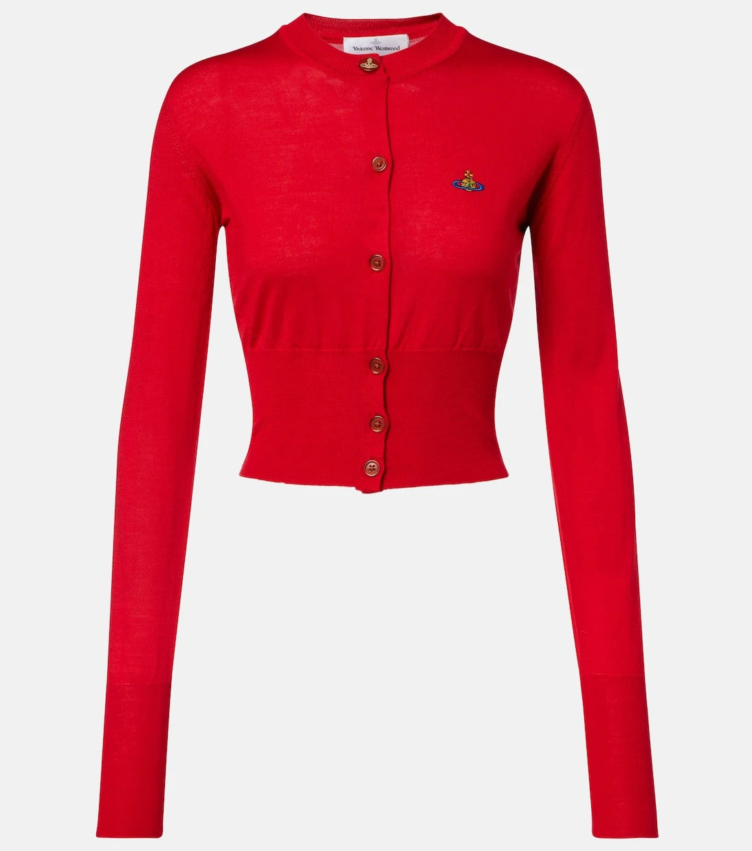 Vivienne Westwood - Bea cropped wool and silk cardigan