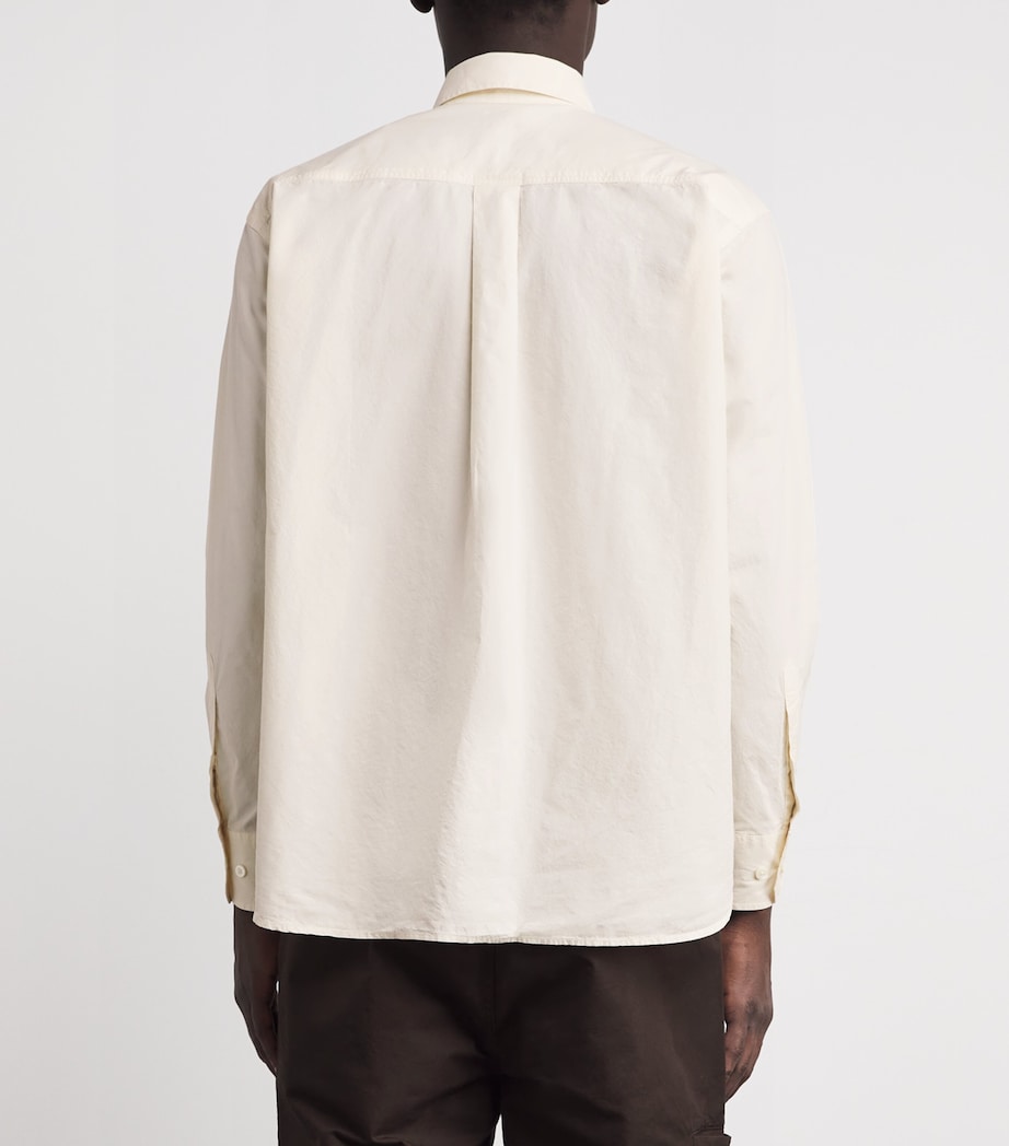 Cotton-Blend Oversized Shirt