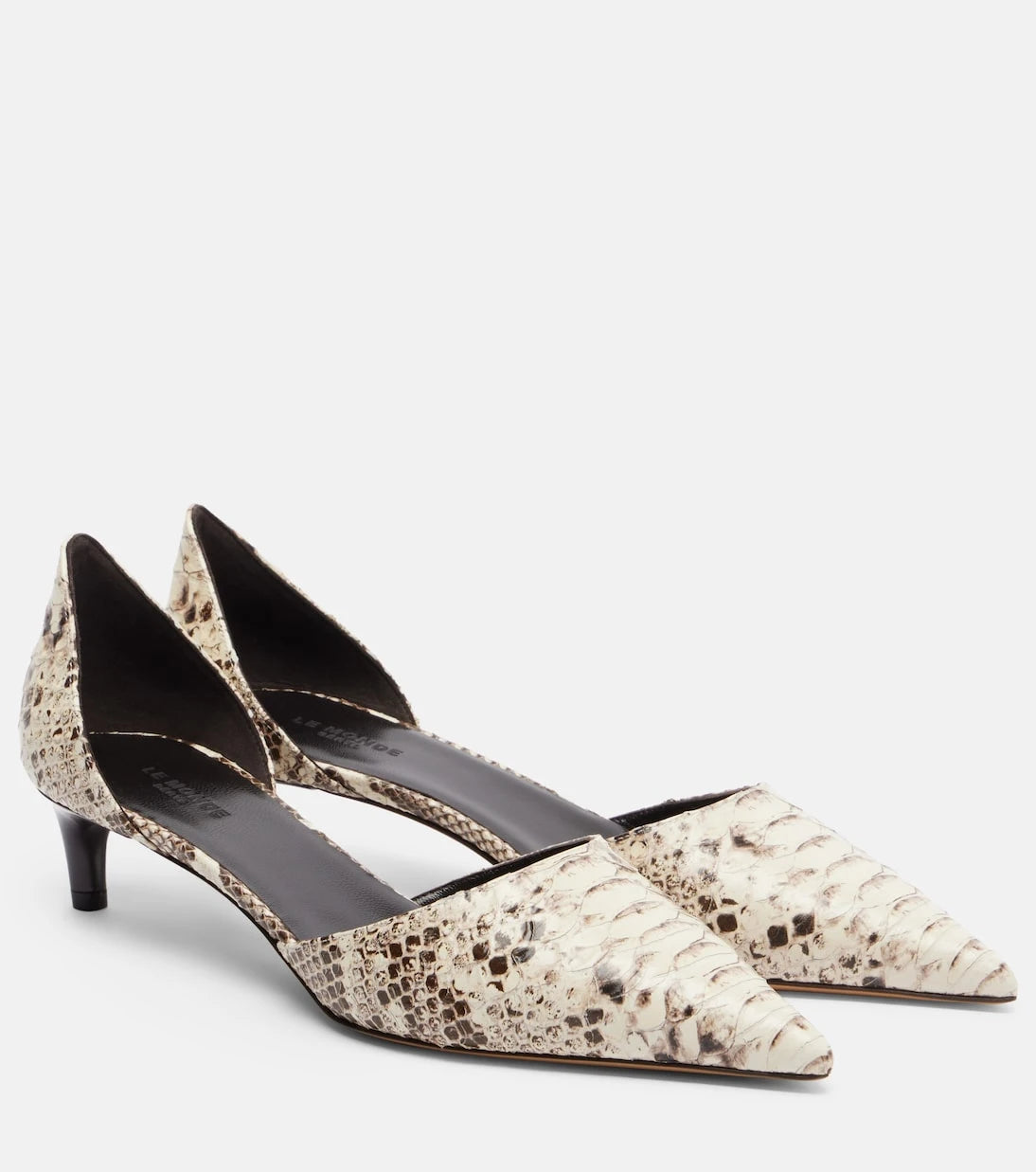 Le Monde Béryl - Dakota snake-effect leather pumps