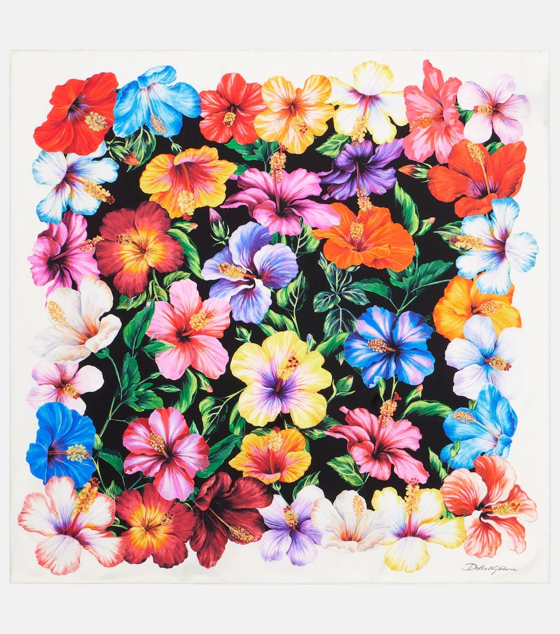 Dolce&Gabbana - Floral silk twill scarf