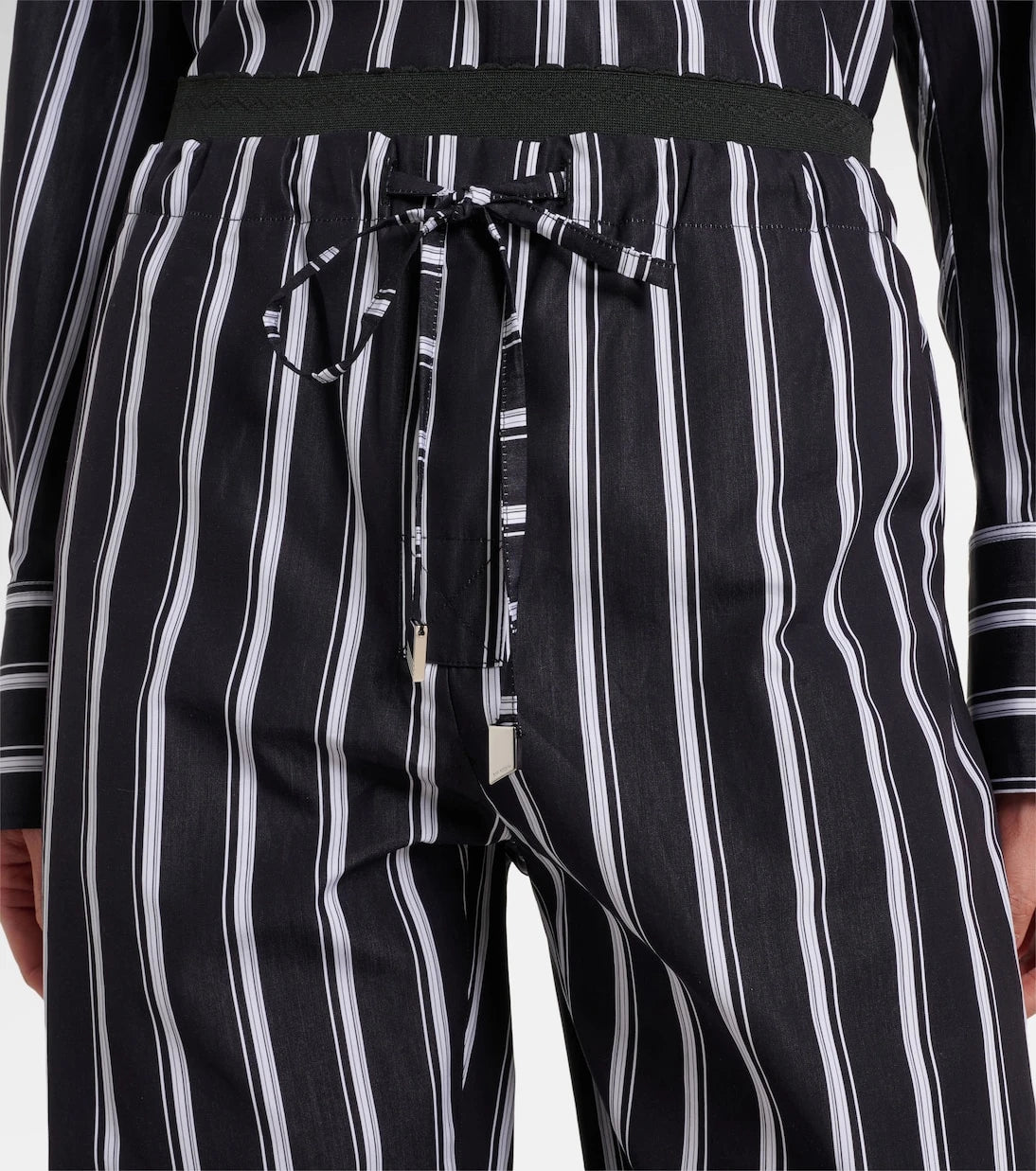The Attico - Striped cotton sweatpants