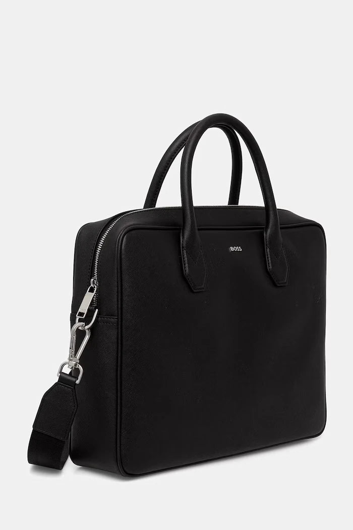 BOSS чанта за лаптоп мъжка от кожа Northon_Doc. Case