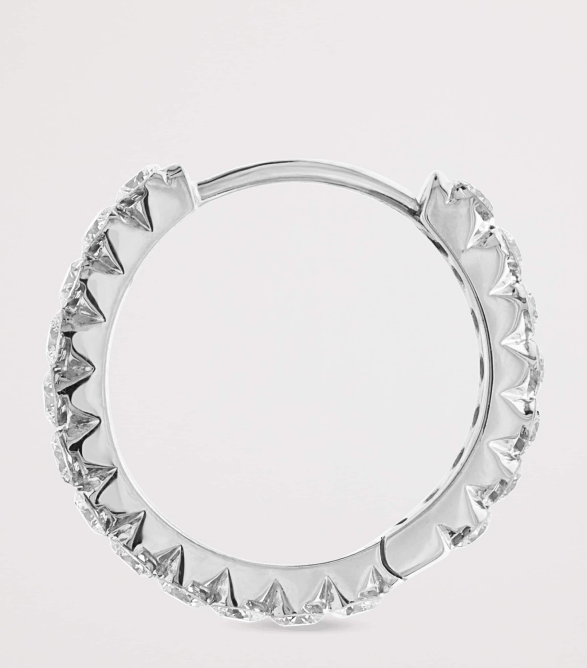 Maria Tash Invisible Set Diamond Eternity Single Hoop Earring (11mm)