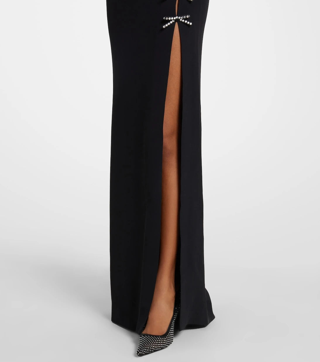Elie Saab - Embellished bow-detail cady gown