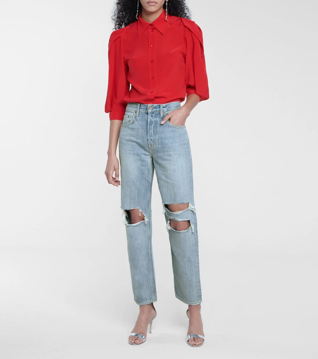 GRLFRND - Isabeli distressed jeans