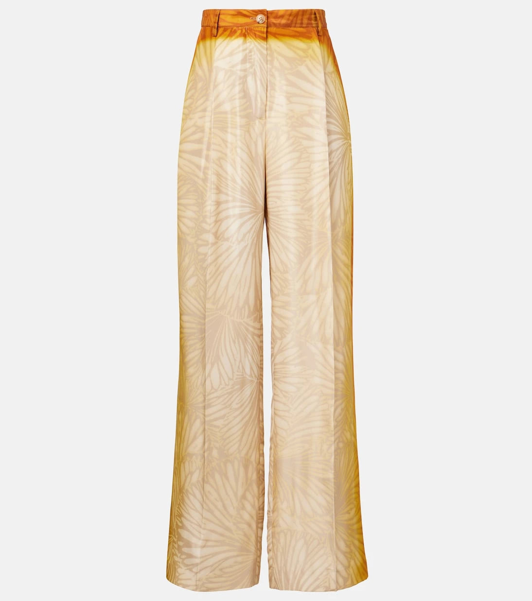 Dries Van Noten - Porters printed silk wide-leg pants
