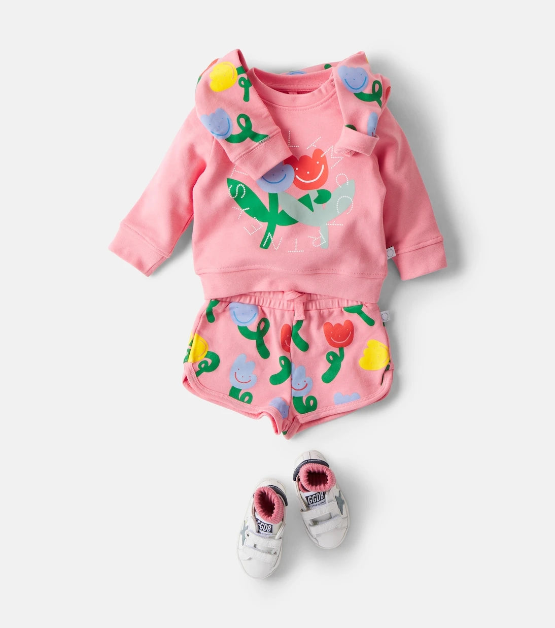 Stella McCartney Kids - سويت شيرت أطفال من جيرسيه القطن المطبوع
