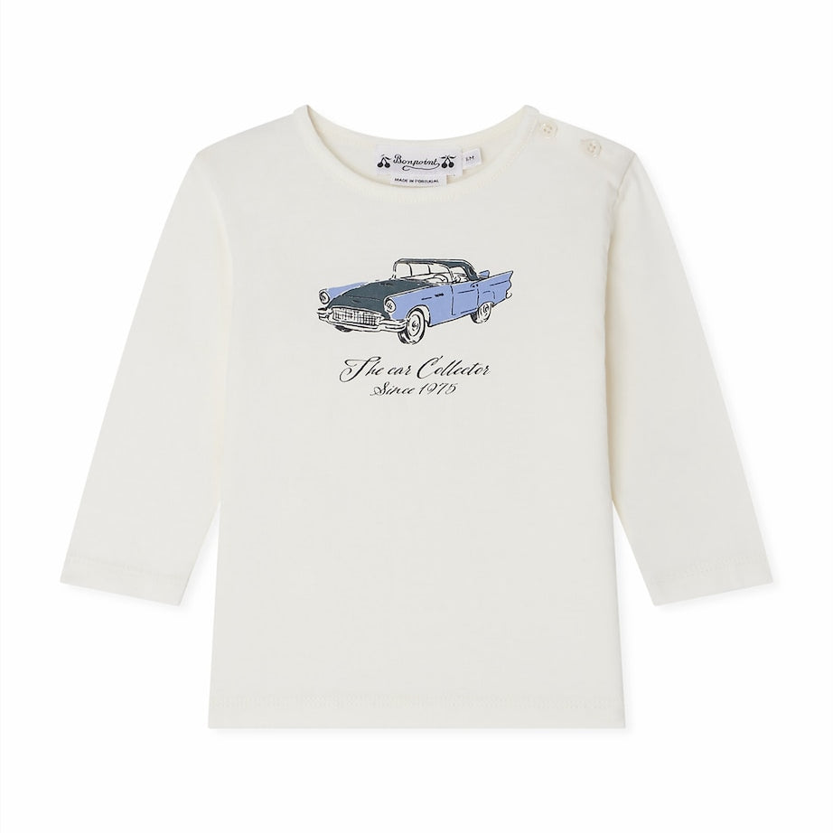 Bonpoint Cotton The Car Collector T-Shirt (6-18 Months)