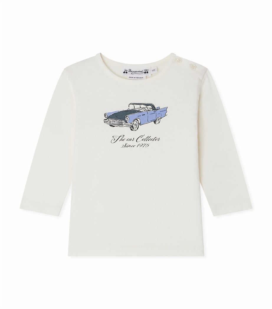 Bonpoint Cotton The Car Collector T-Shirt (6-18 Months)