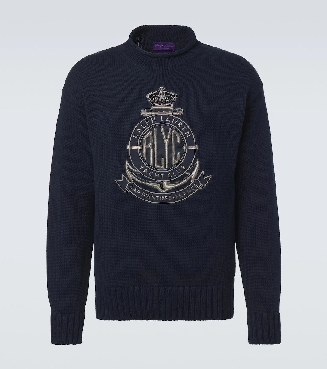Ralph Lauren Purple Label - Embroidered cotton sweater