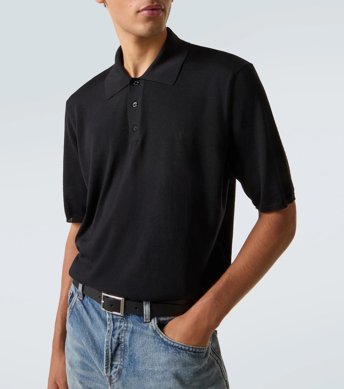 Saint Laurent - Wool polo shirt