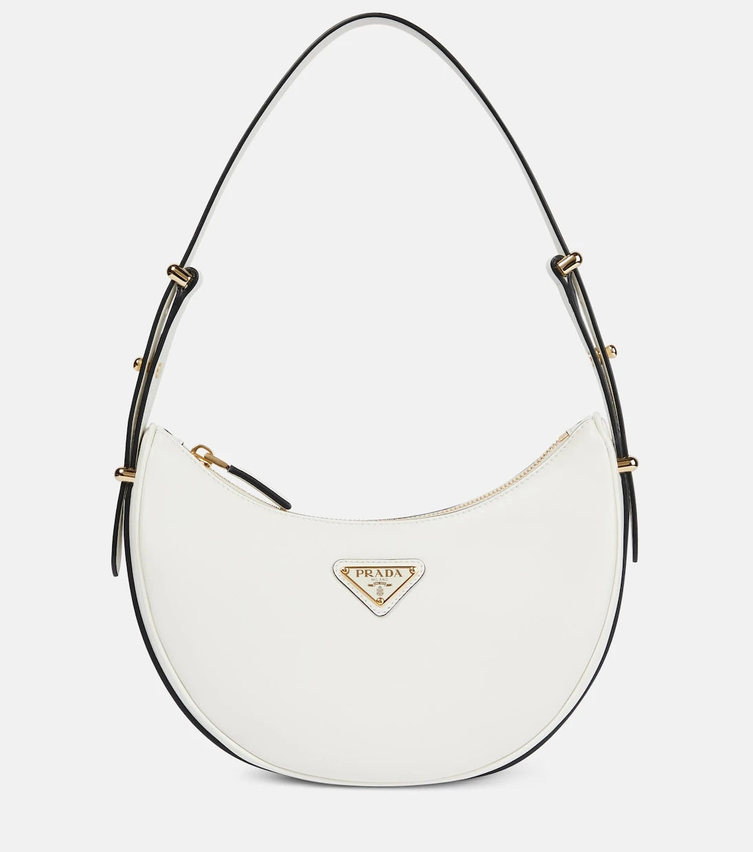 Prada - Arqué leather shoulder bag