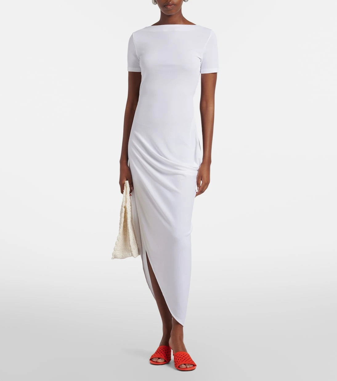 Jacquemus - The Sole cutout jersey midi dress