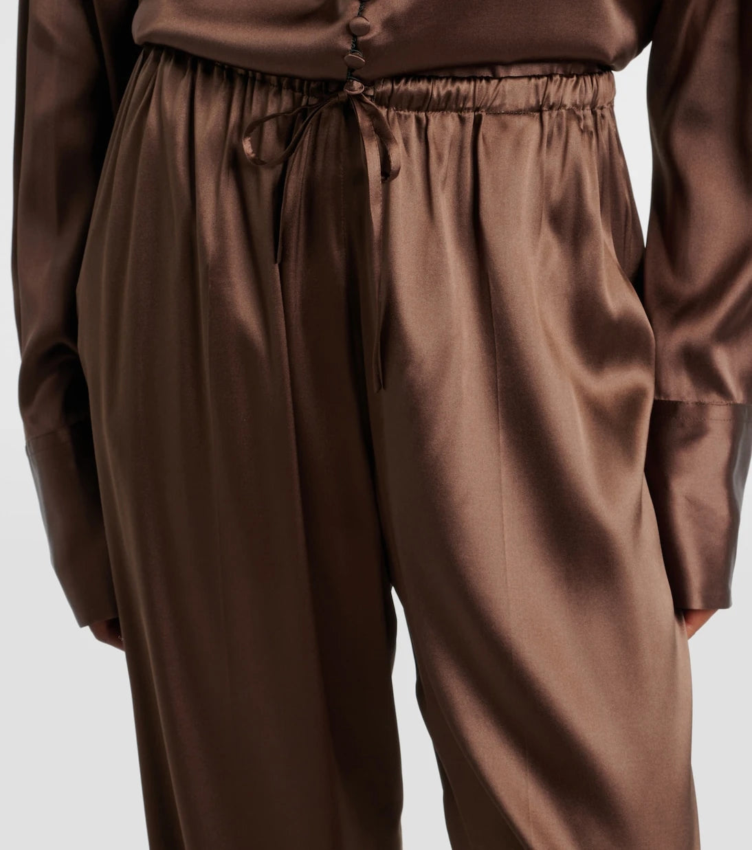 Dries Van Noten - Mid-rise silk-blend straight pants