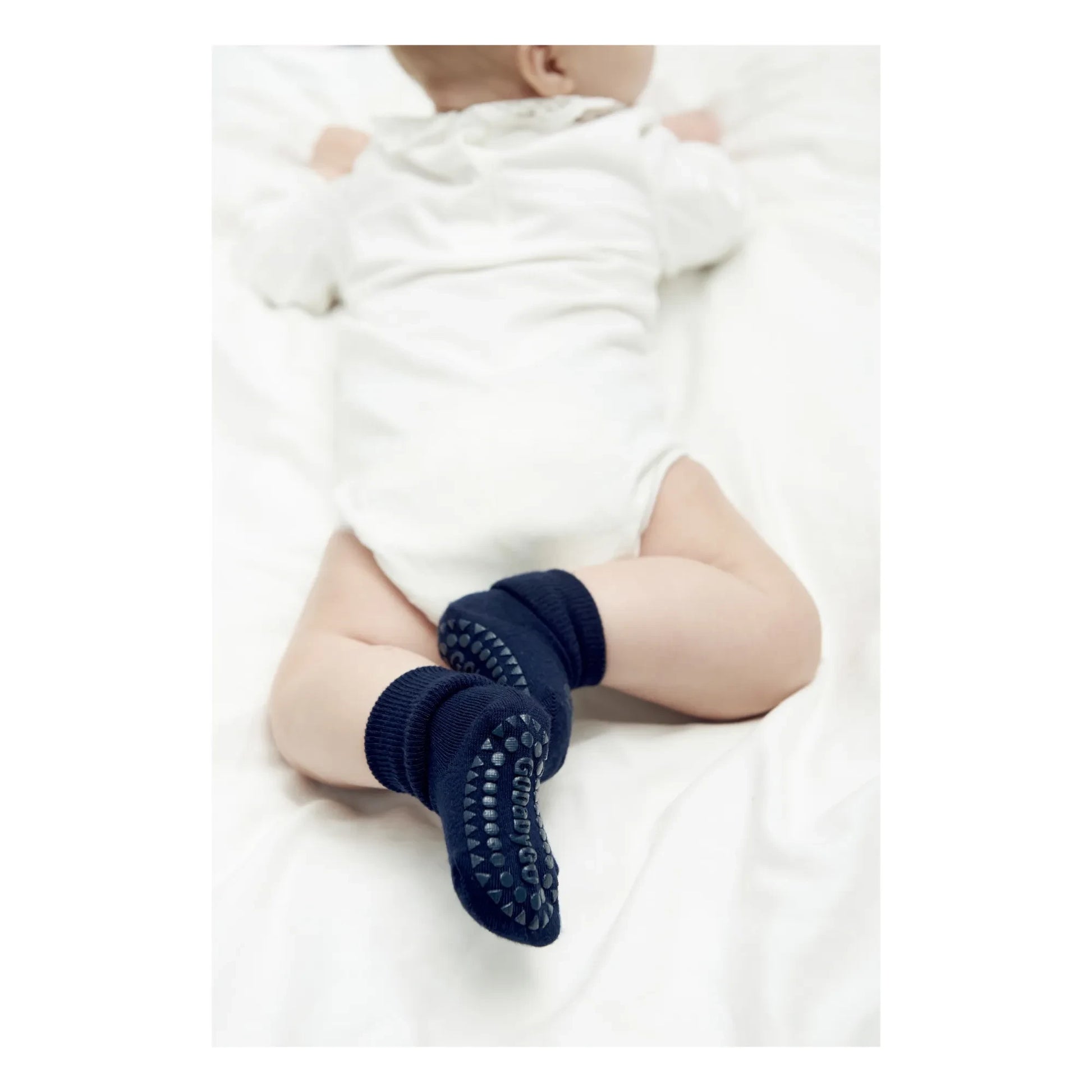 GOBABYGO - Non-Slip Cotton Socks | Navy blue