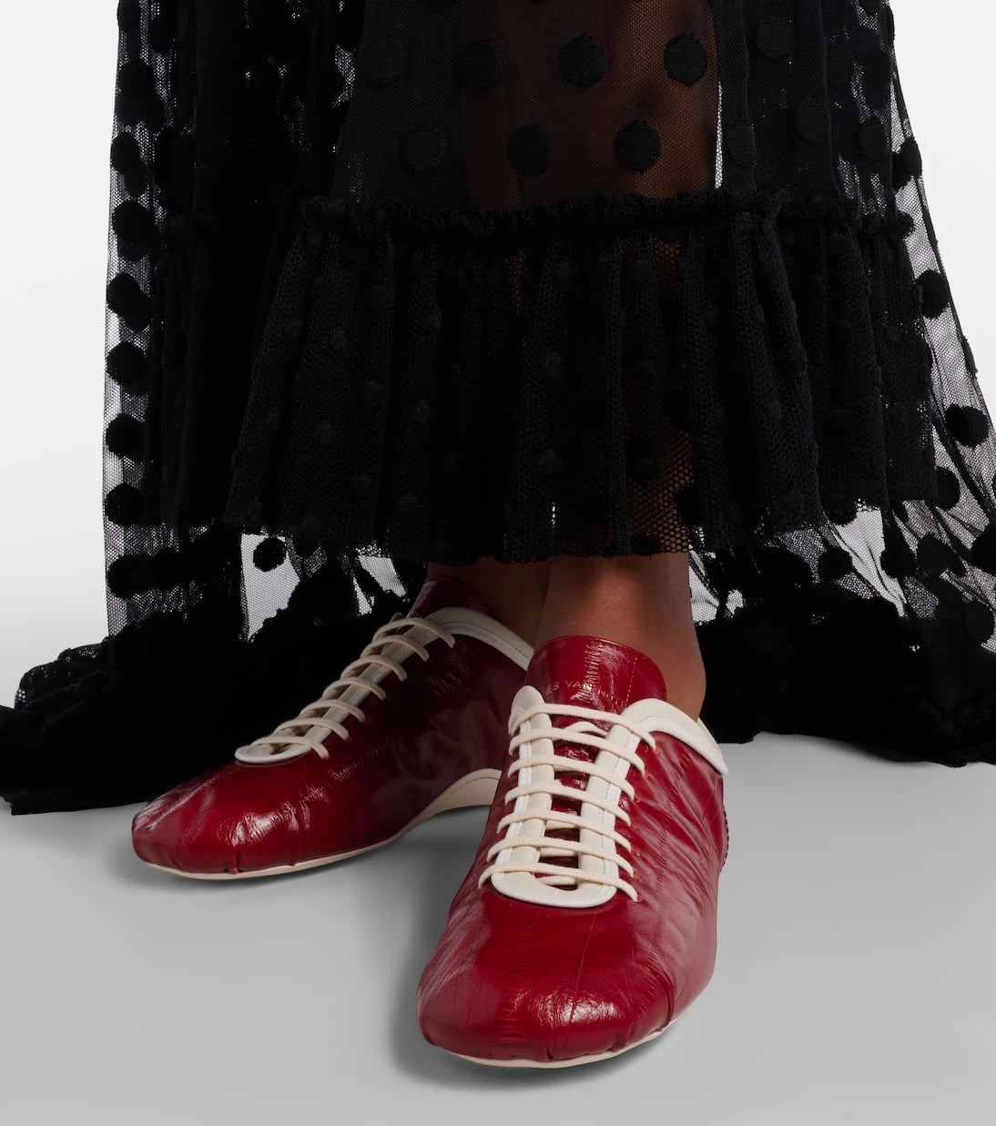 Dries Van Noten - Leather sneakers