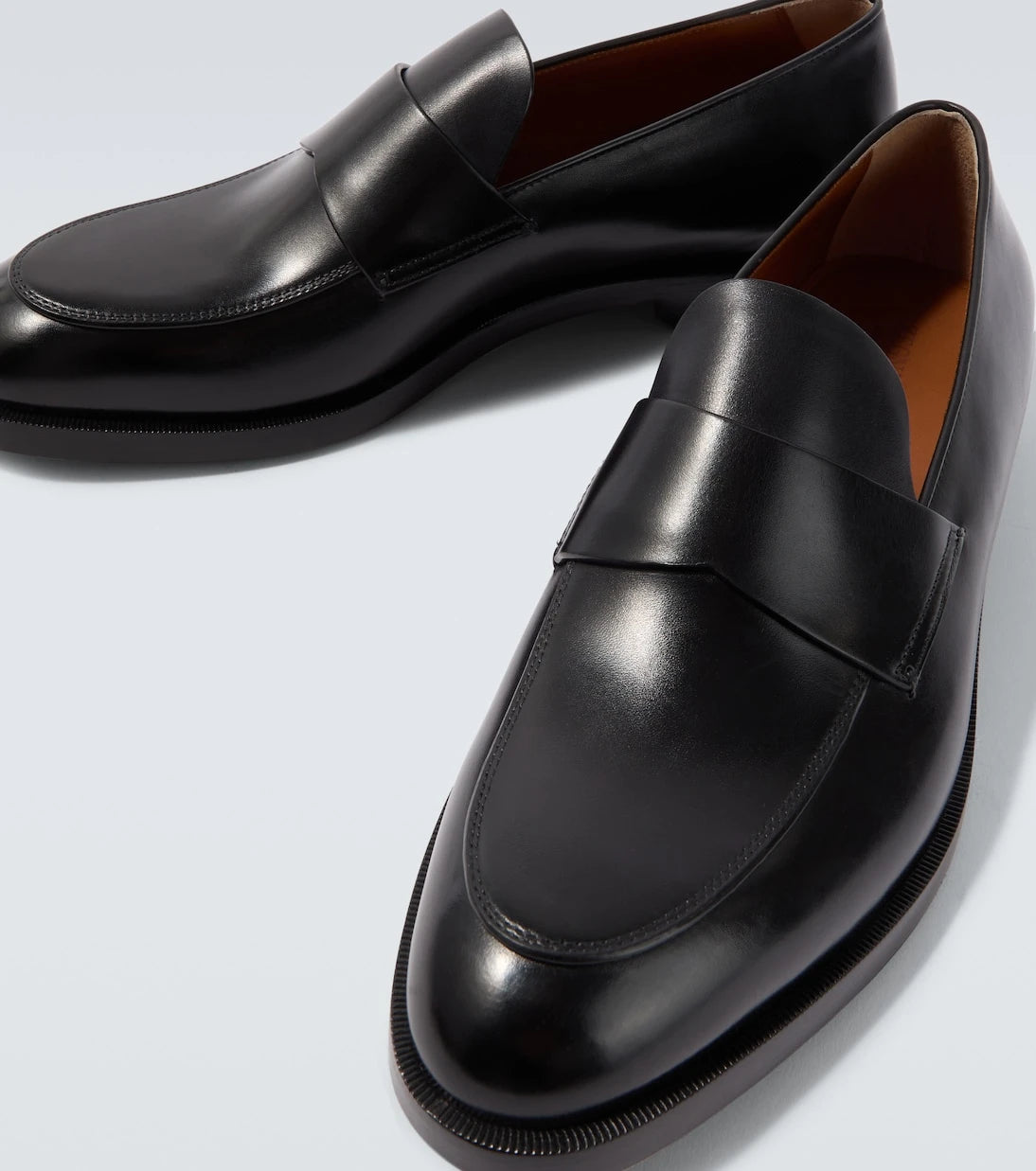Zegna - Leather penny loafers