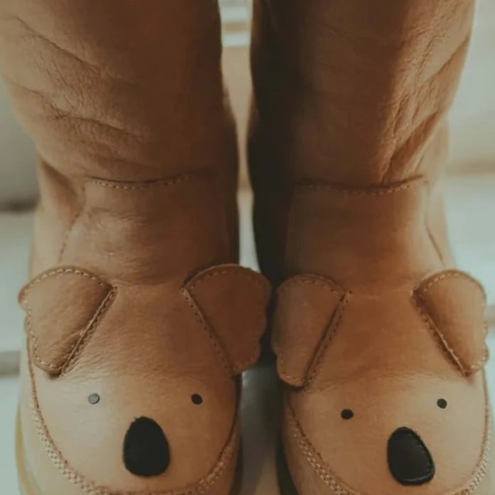 Donsje Wadudu Classic Boots Koala Çocuk Deri Kışlık Botlar
