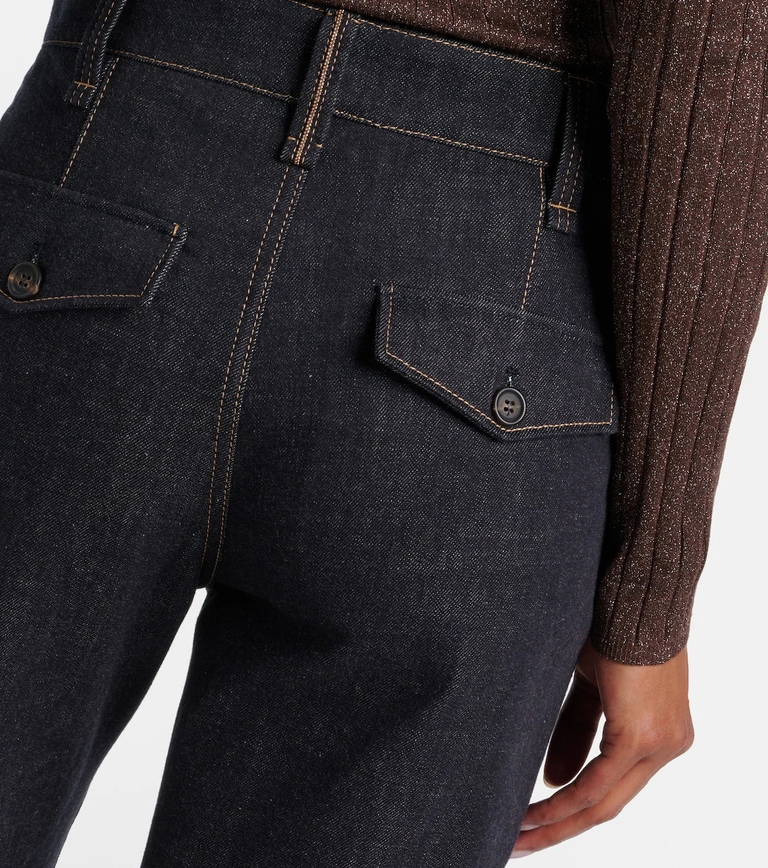 Brunello Cucinelli - High-rise wide-leg jeans