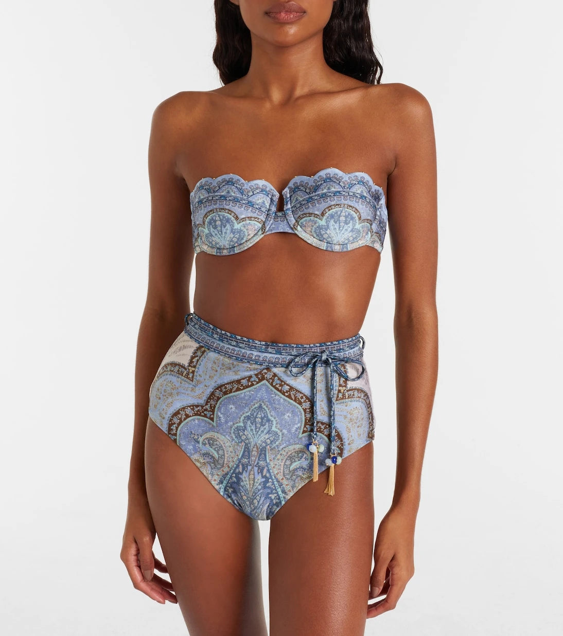Zimmermann - Wanderlust high-rise bikini bottoms
