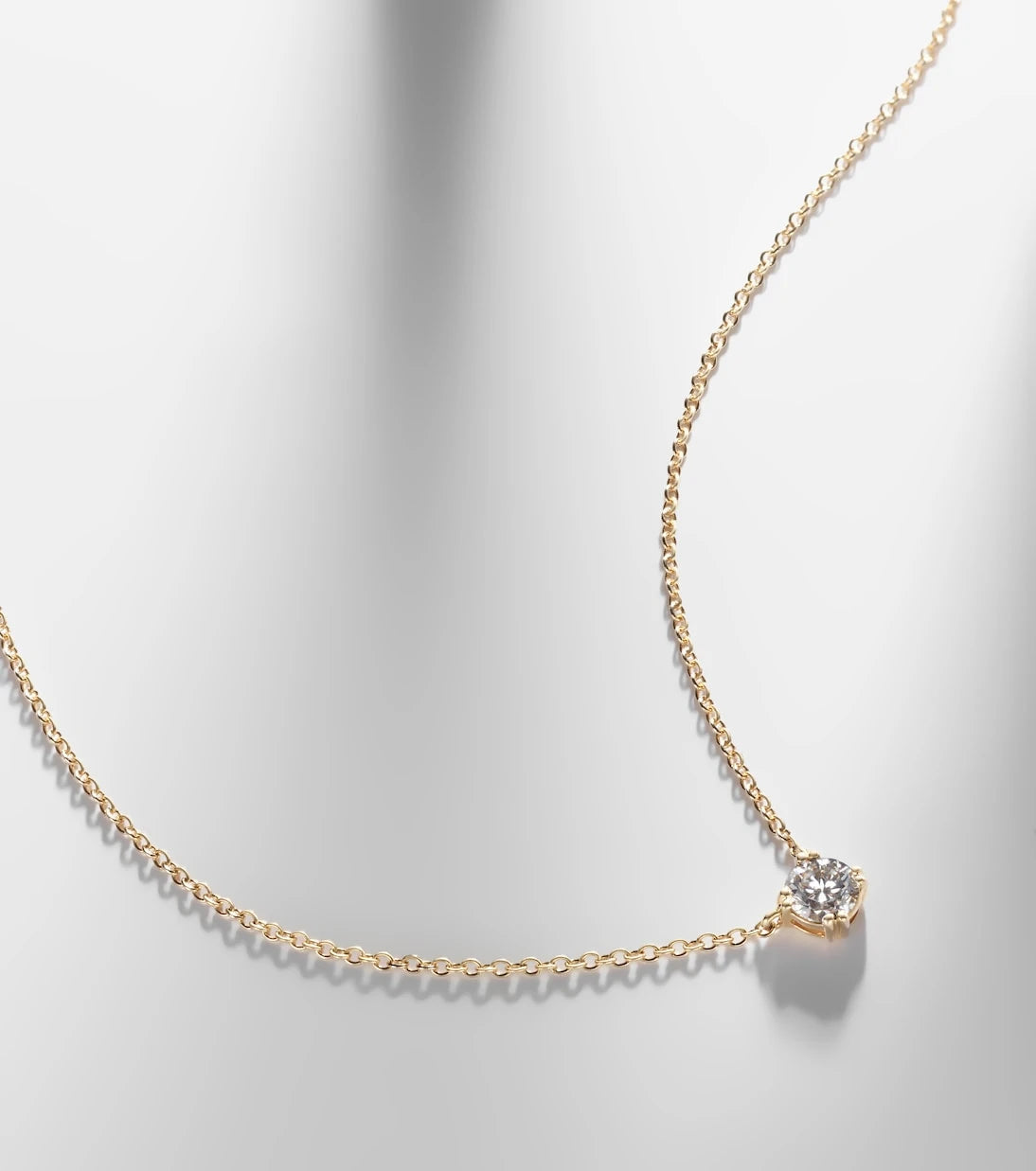 Stone and Strand - Essential 14kt gold necklace with diamonds