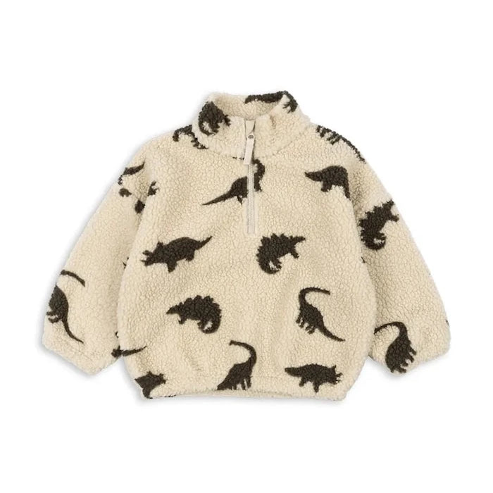 Konges Sløjd Çocuk Polar JODY TEDDY HALF ZIP GRS