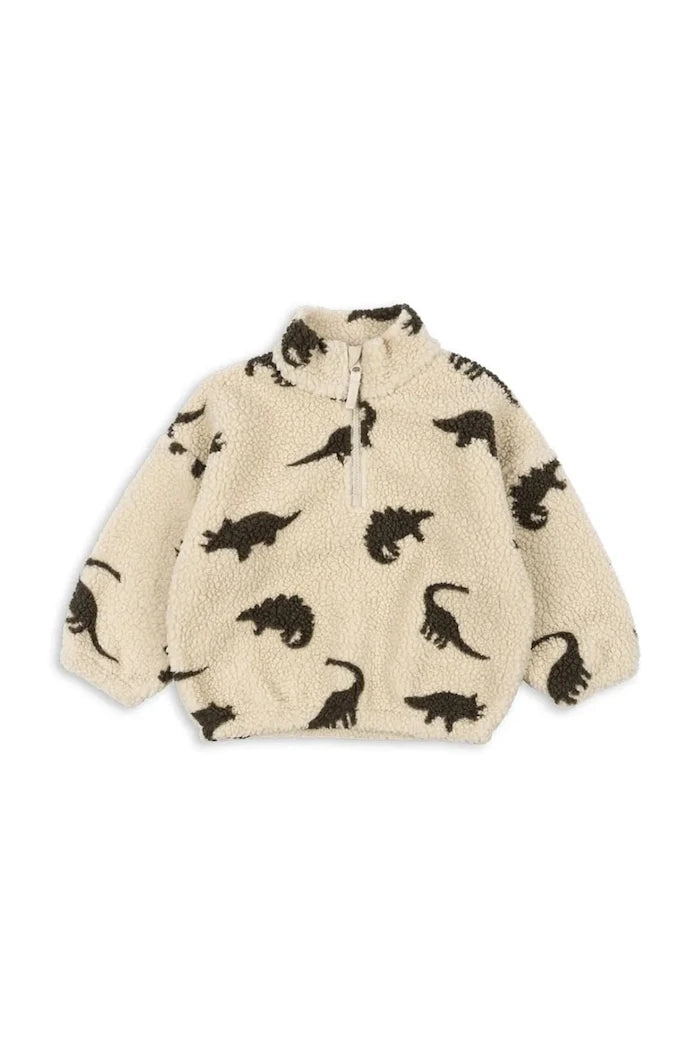 Konges Sløjd Çocuk Polar JODY TEDDY HALF ZIP GRS