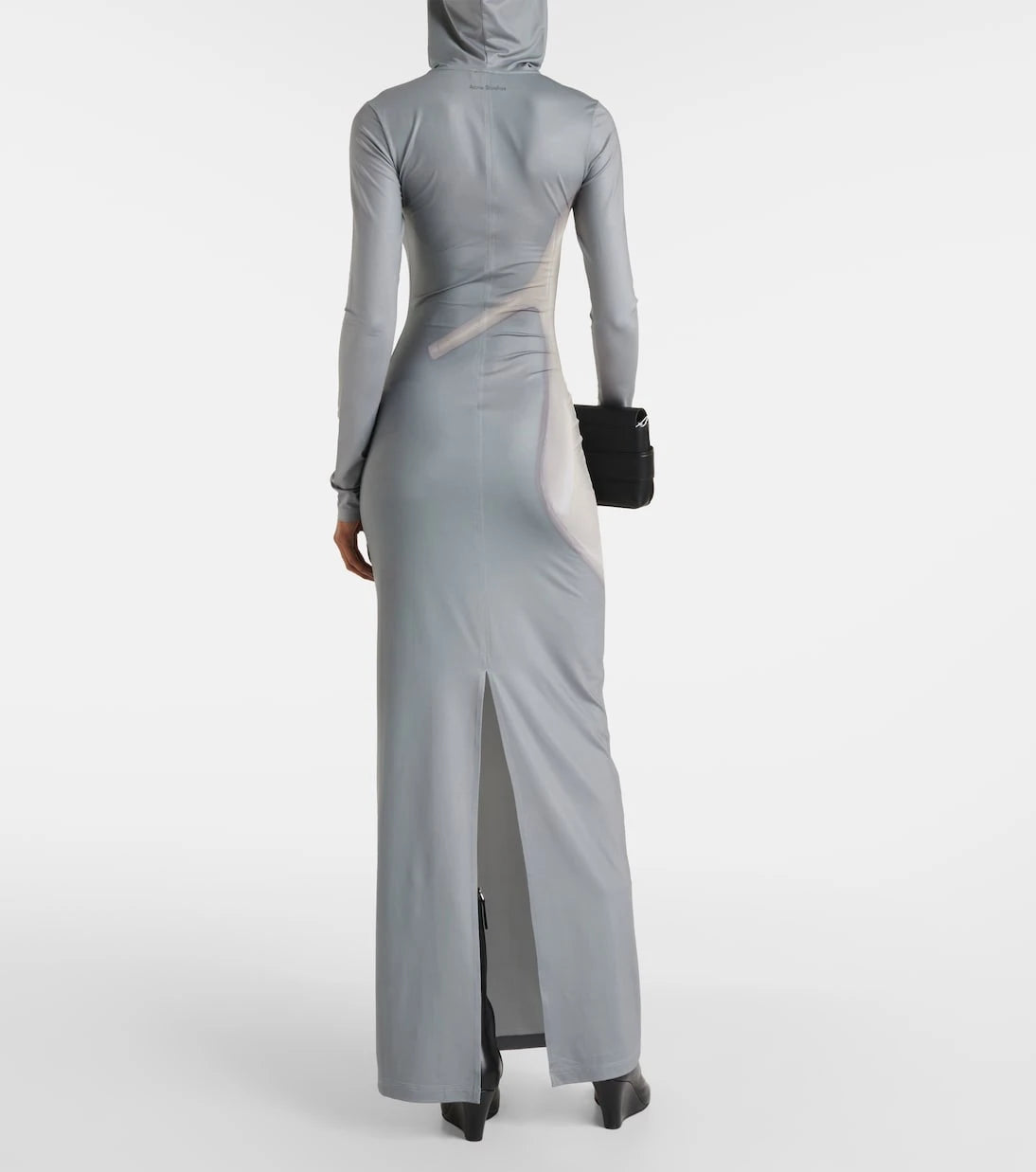 Acne Studios - فستان ماكسي من الجيرسيه المطبوع