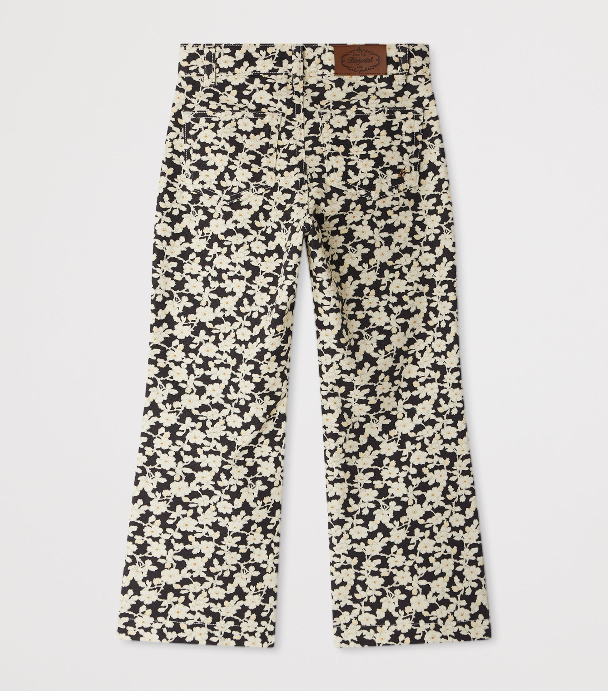 Cotton Floral Print Trousers (4-14 Years)