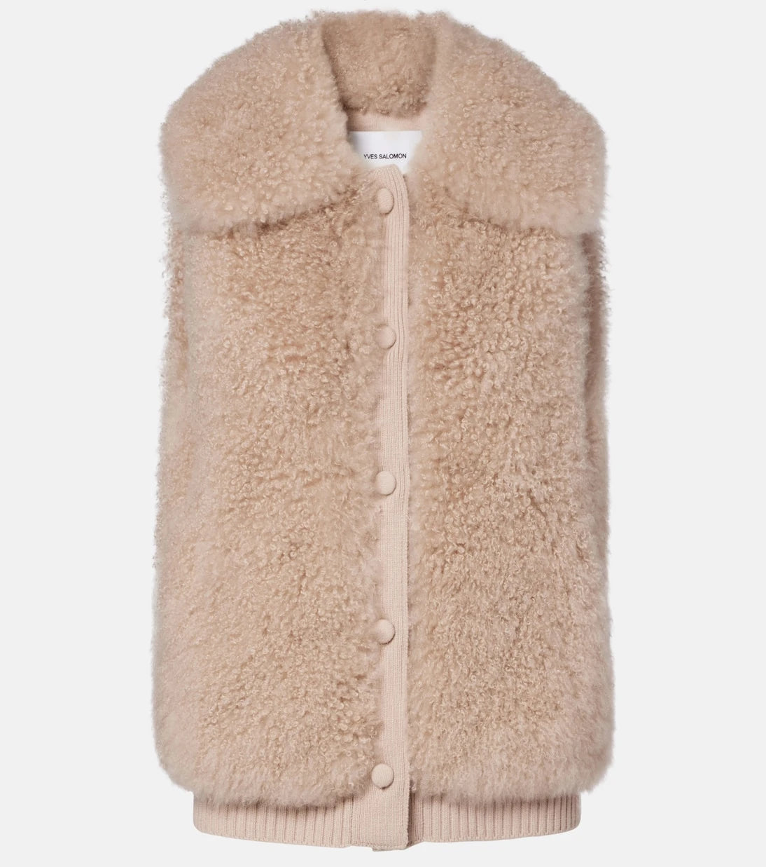 Yves Salomon - Wool-trimmed shearling vest