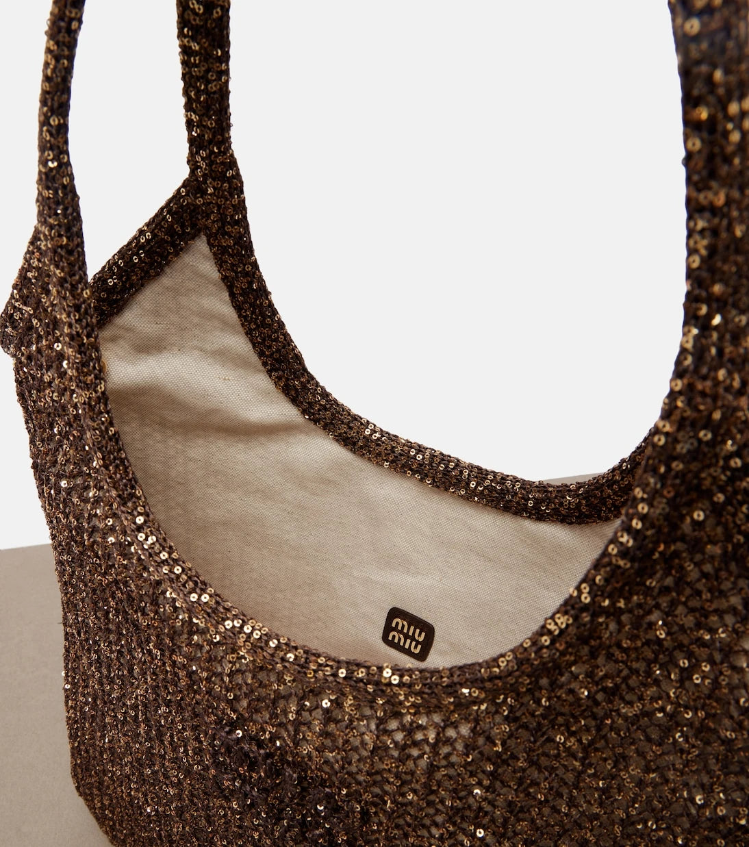 Miu Miu - Ivy sequined mesh shopper