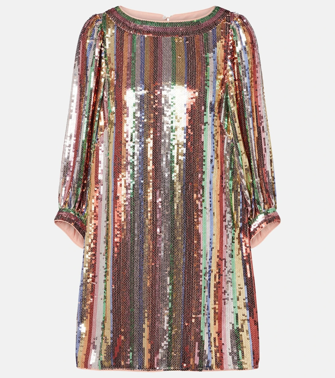 Rixo - Laurie sequined striped minidress