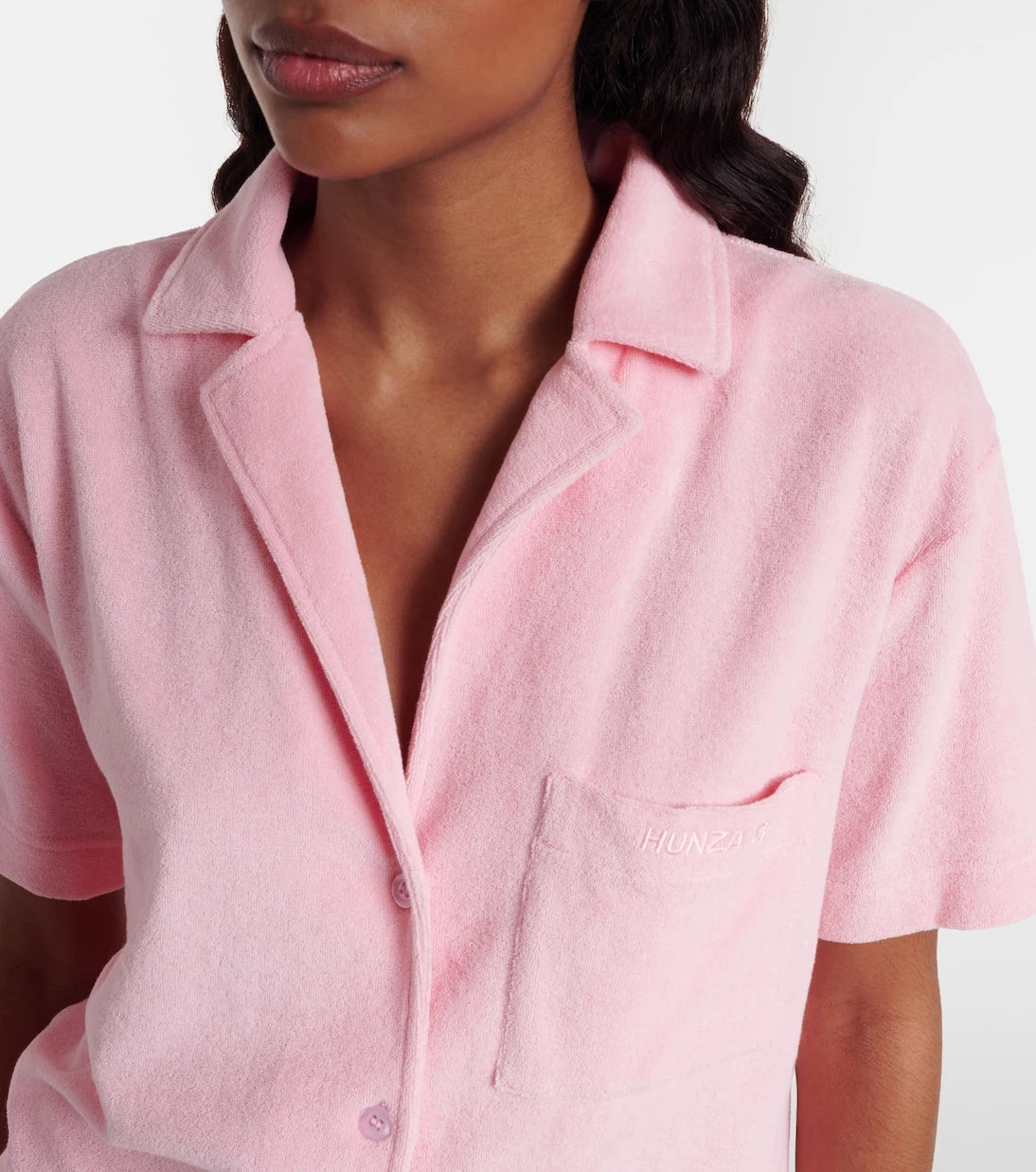 Hunza G - Resort cotton terry shirt