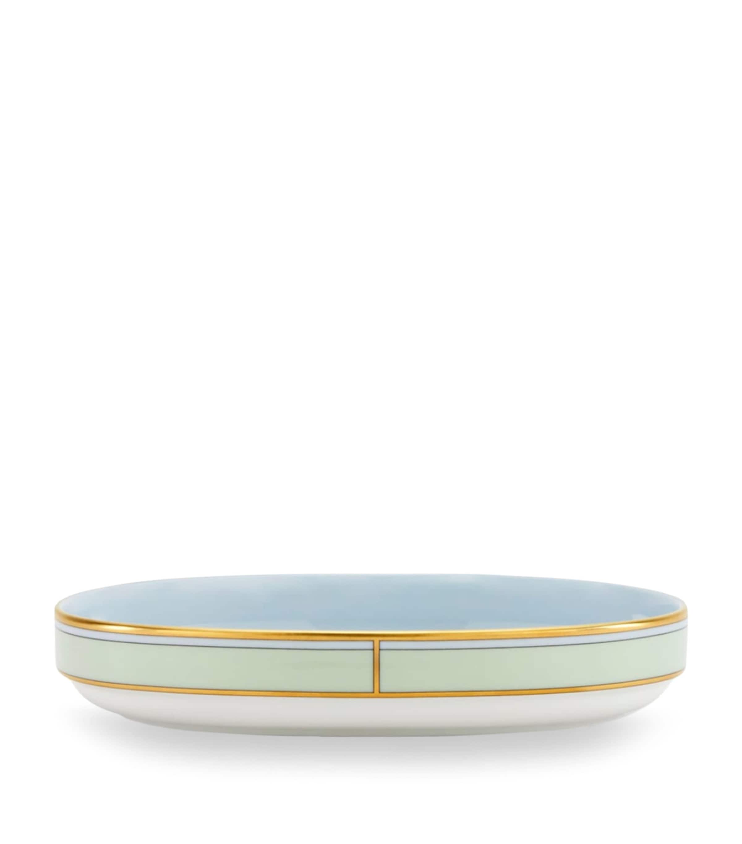 Porcelain Colonna Diva Verde Pickle Dish (21.5cm)