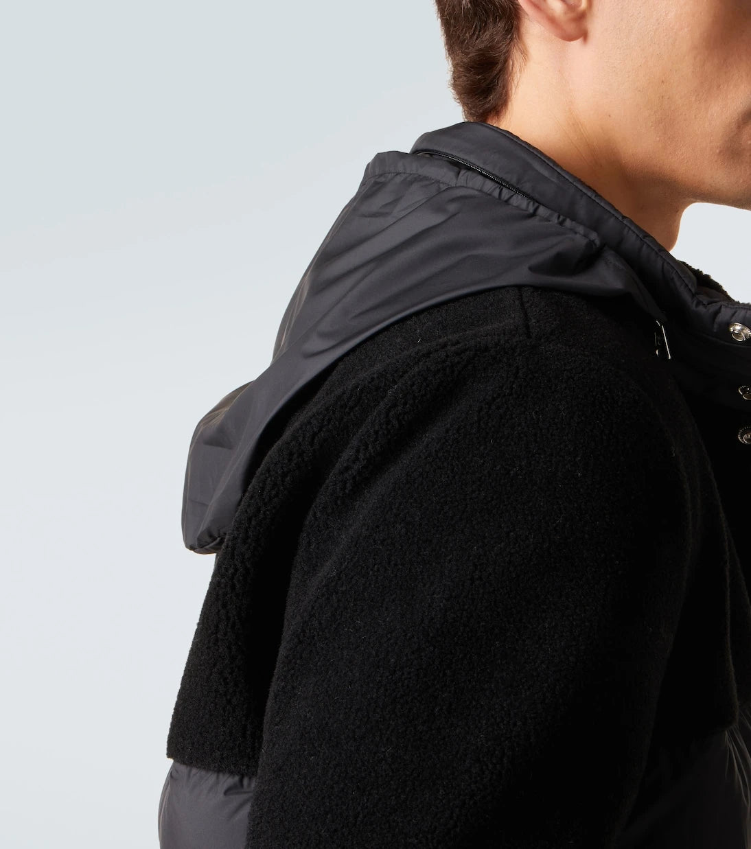 Moncler - Mistral down-paneled teddy jacket