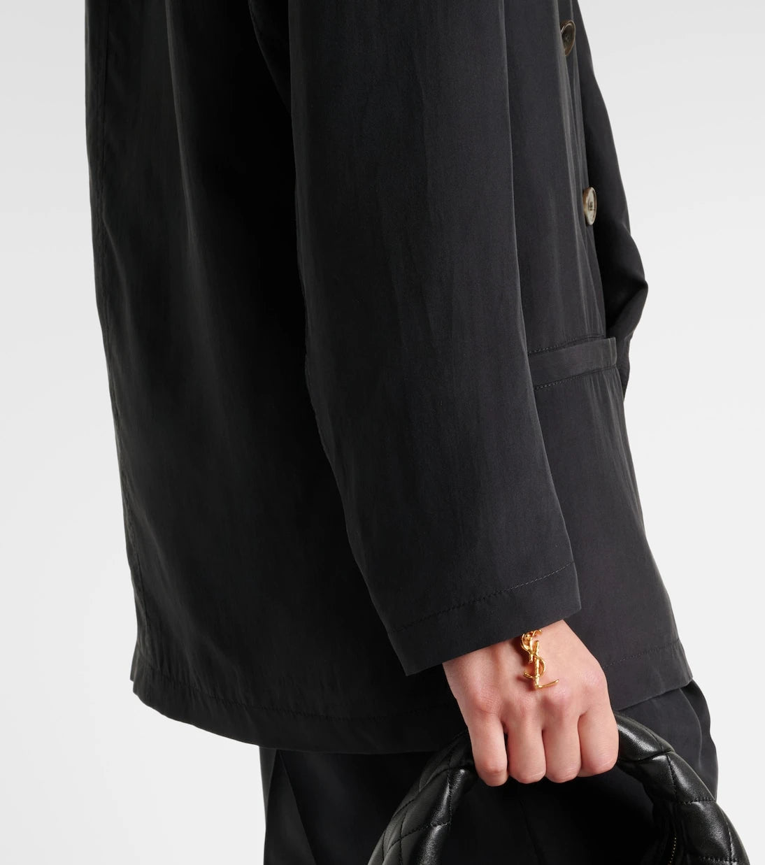 Saint Laurent - Double-breasted silk blazer