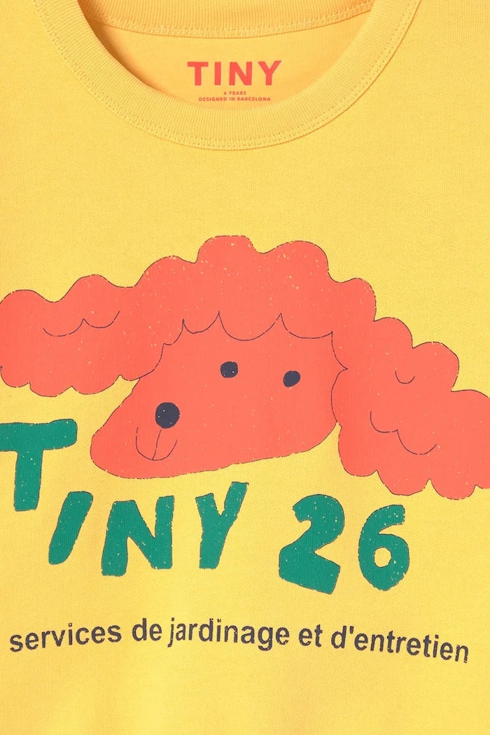 Детски памучен суичър Tinycottons RED DOG GRAPHIC SWEATSHIRT