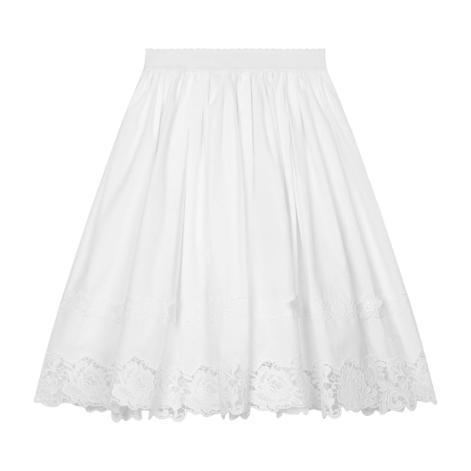 Dolce & Gabbana Kids Lace-Trim Floral Skirt (8-12+ Years)