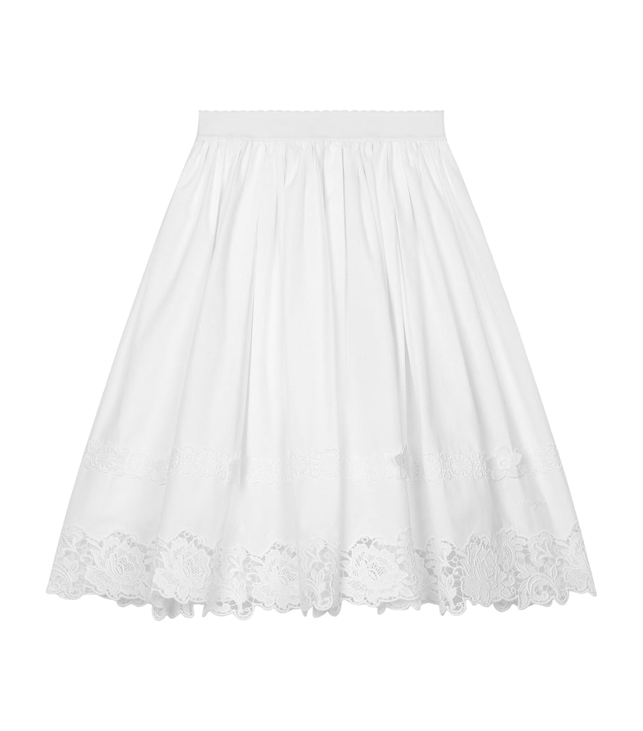 Dolce & Gabbana Kids Lace-Trim Floral Skirt (8-12+ Years)
