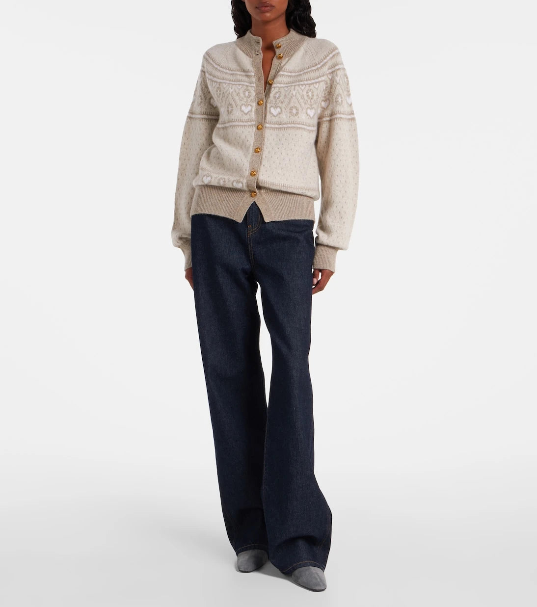 Khaite - Marc Fair Isle cashmere cardigan