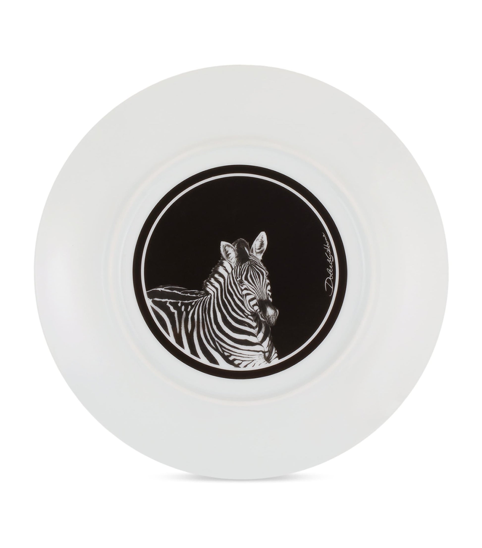 Set of Two Zebra Dinner Plates (26cm)
